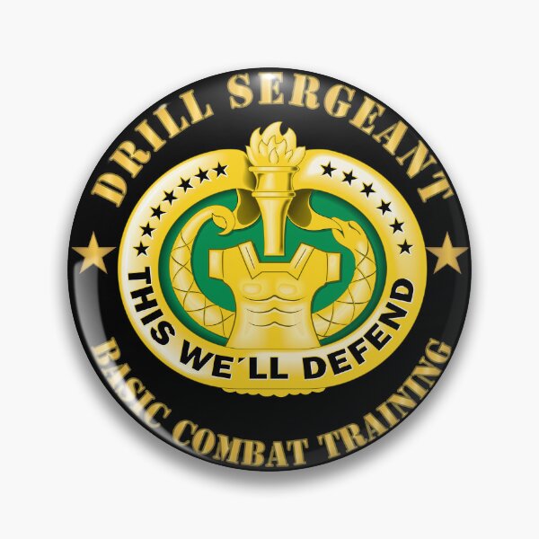 Item preview, Army - Drill Sgt Badge - Basic Combat Training X 300 designed and sold by Military Insignia Products.