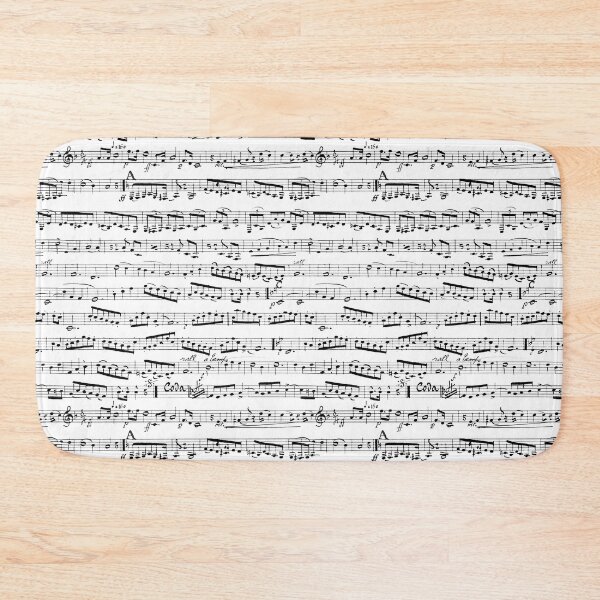 Item preview, Music Note Pattern - Black and White Musical Notation designed and sold by inspirationzgal.