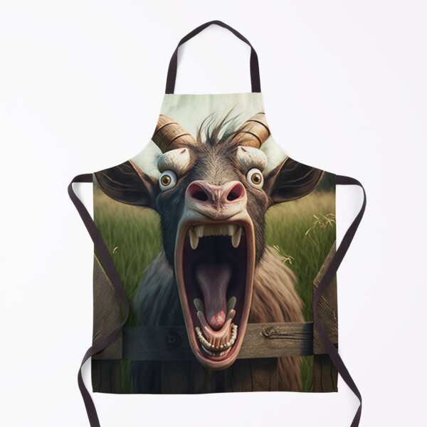 Item preview, Funny Farm Screaming Goat designed and sold by TheArtfulAllie.