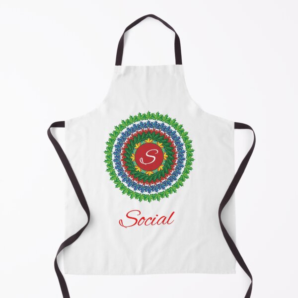 Artikelvorschau, Alphabet S with attribute social leaf art Mandala circle design entworfen und verkauft von MubaraksArt.