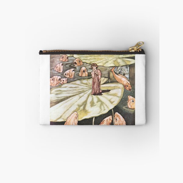 Item preview, Vintage Illustration by Charles Robinson "Little Fishes and Thumbelina" designed and sold by Deannaboh.