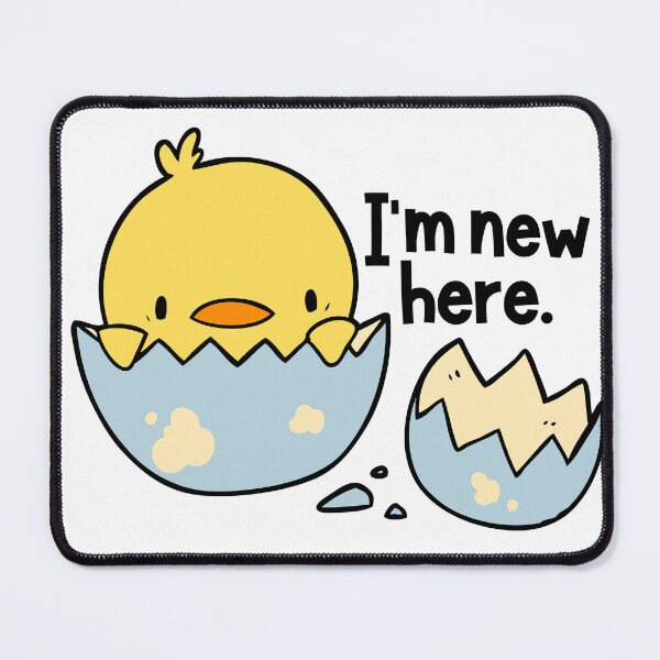 Item preview, Baby Chick I'm New Here designed and sold by QuipSally.