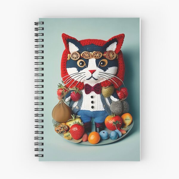Item preview, Crochet Cat with Fruit designed and sold by cuprum.