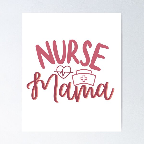 Item preview, Nurse Mama | Nurse Moms | Nurse Typographic | Mothers Day Gifts designed and sold by DesignsRN.
