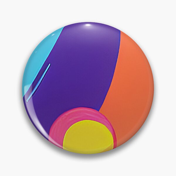 Item preview, Illustration of planet collision on purple background round format designed and sold by Flairh-Art.