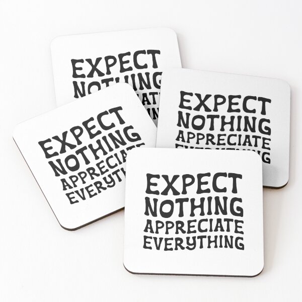 Item preview, expect nothing appreciate everything (black) designed and sold by didijuca.