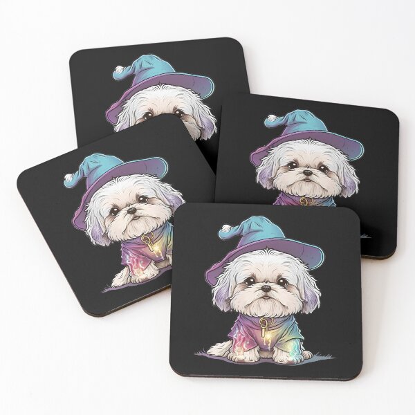 Item preview, Bichon Shih Tzu Dog Wizard Witch Kawaii designed and sold by Leonardo Palumbo.
