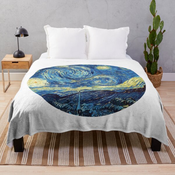 Item preview, Van Gogh Art Starry Night Nature designed and sold by CandyDroidMerch.