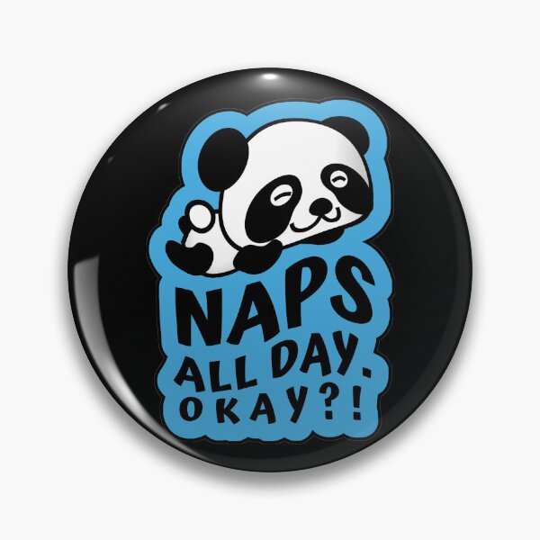 Item preview, Naps All Day Ok?! Funny Sleep Panda Pun designed and sold by ImaginedCo.