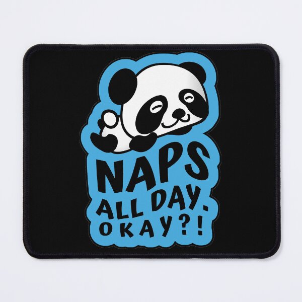 Item preview, Naps All Day Ok?! Funny Sleep Panda Pun designed and sold by ImaginedCo.