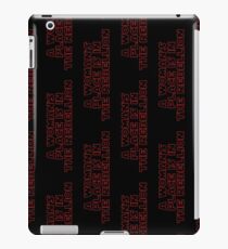 Rebellious Women (red, outline) iPad Case/Skin