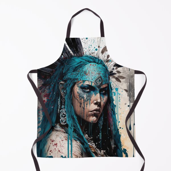 Item preview, Fierce Indigenous Warrior Illustration designed and sold by TheArtfulAllie.