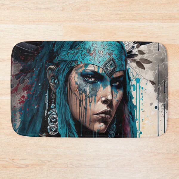 Item preview, Fierce Indigenous Warrior Illustration designed and sold by TheArtfulAllie.
