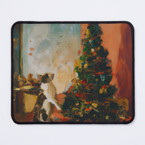 Item preview, Abstract Christmas Kitty designed and sold by BarroKat.