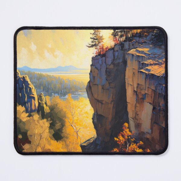 Item preview, Vibrant Rocky Cliff Face Print designed and sold by TheArtfulAllie.
