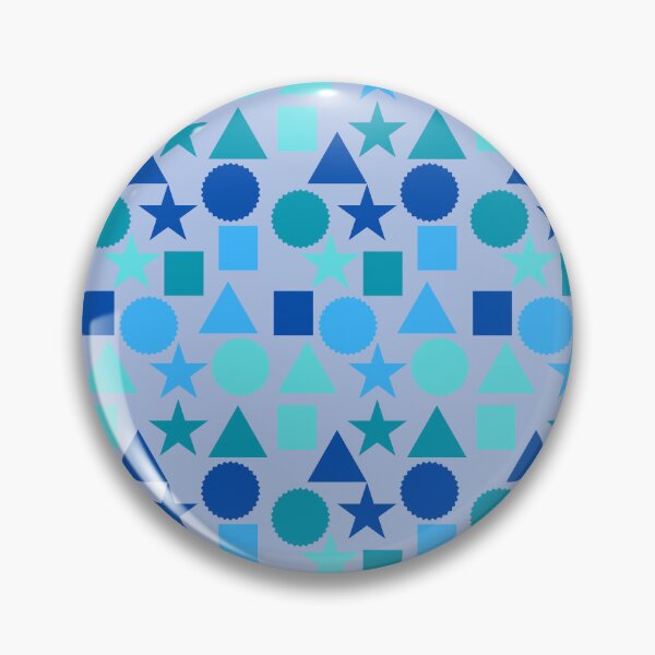 Item preview, Blue shapes - geometric shapes designed and sold by krystiango.