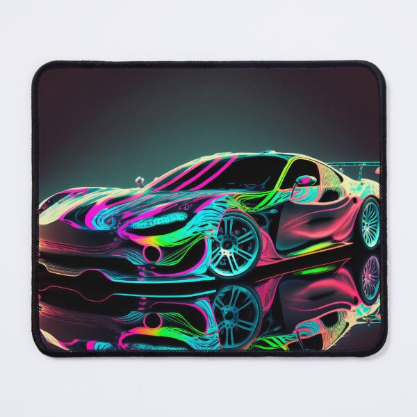 Item preview, Colorful Super Car - Neon Tokyo Style designed and sold by AdamesArtStudio.