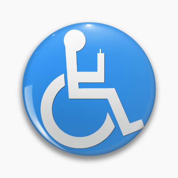 Item preview, Funny Wheelchair Symbol Disability Humor designed and sold by ttuniques.