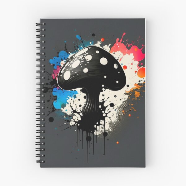 Item preview, Cosmic Mushroom Two Splatter Paint designed and sold by TheArtfulAllie.