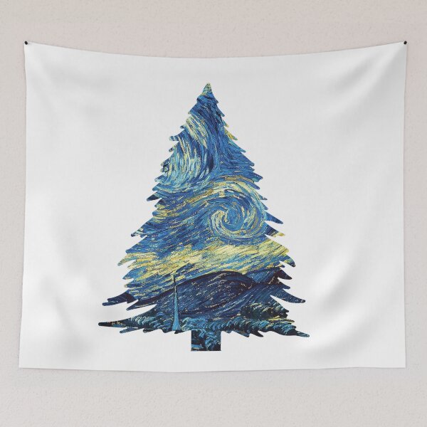 Item preview, Real Flower Art Van Gogh Floral Art Starry Night Nature designed and sold by CandyDroidMerch.