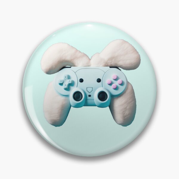 Item preview, Plush Easter Bunny Controller Sticker designed and sold by DeRosa3DDesigns.