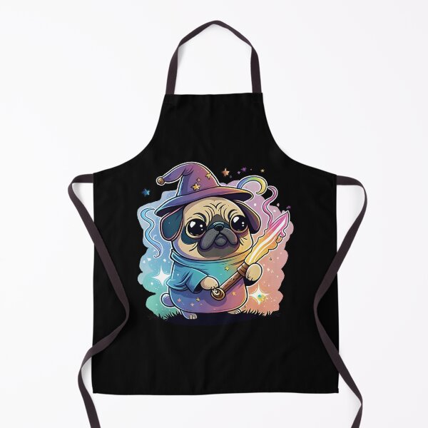 Item preview, Pug Dog Wizard Witch Kawaii designed and sold by Leonardo Palumbo.