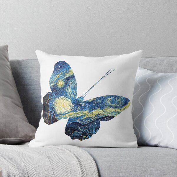 Item preview, Real Flower Art Van Gogh Art Starry Night Nature Butterfly designed and sold by CandyDroidMerch.
