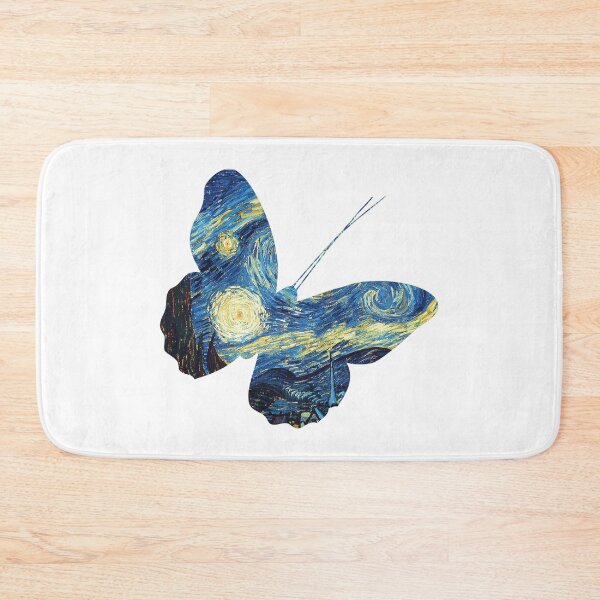 Item preview, Real Flower Art Van Gogh Art Starry Night Nature Butterfly designed and sold by CandyDroidMerch.