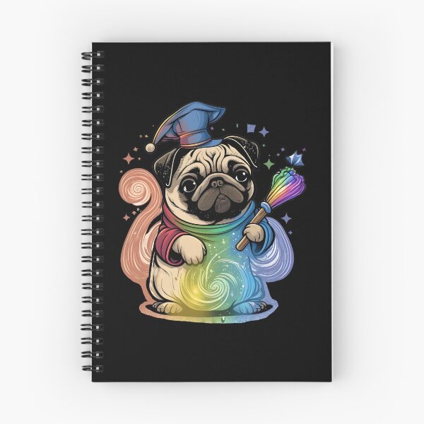Item preview, Pug Dog Wizard Witch Kawaii designed and sold by Leonardo Palumbo.