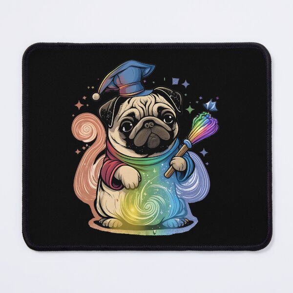 Item preview, Pug Dog Wizard Witch Kawaii designed and sold by Leonardo Palumbo.