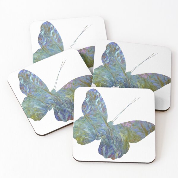 Item preview, Claude Monet Art Water Lillies Nature Butterfly designed and sold by CandyDroidMerch.