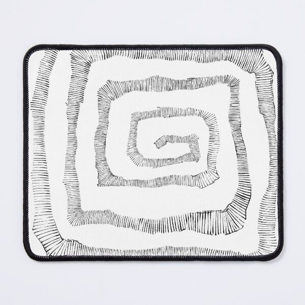 Item preview, Black Line Square Spiral designed and sold by brightcool.