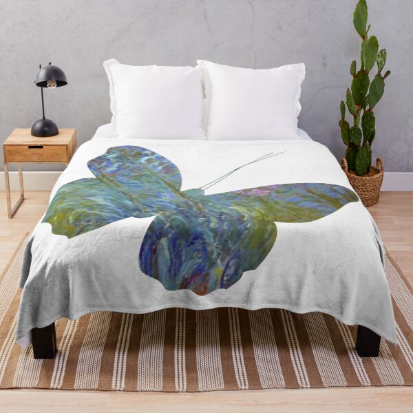 Item preview, Claude Monet Art Water Lillies Nature Butterfly designed and sold by CandyDroidMerch.