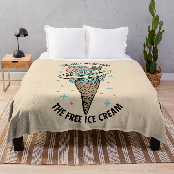 Item preview, I Am Just Here For The Free Ice Cream designed and sold by bolimj.