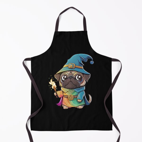 Item preview, Pug Dog Wizard Witch Kawaii designed and sold by Leonardo Palumbo.