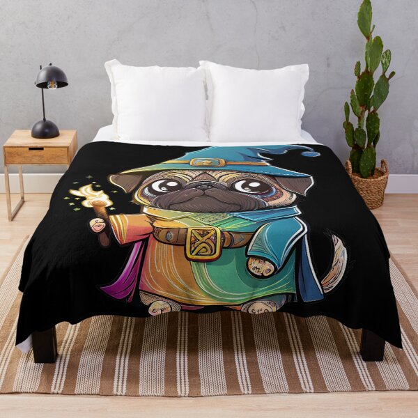 Item preview, Pug Dog Wizard Witch Kawaii designed and sold by Leonardo Palumbo.