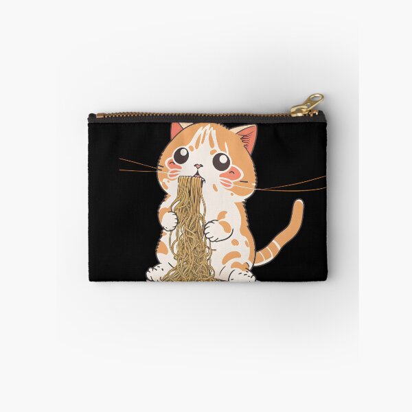 Item preview, Kawaii Cat Eating Spaghetti Funny Cat Lover designed and sold by SecretDicer.