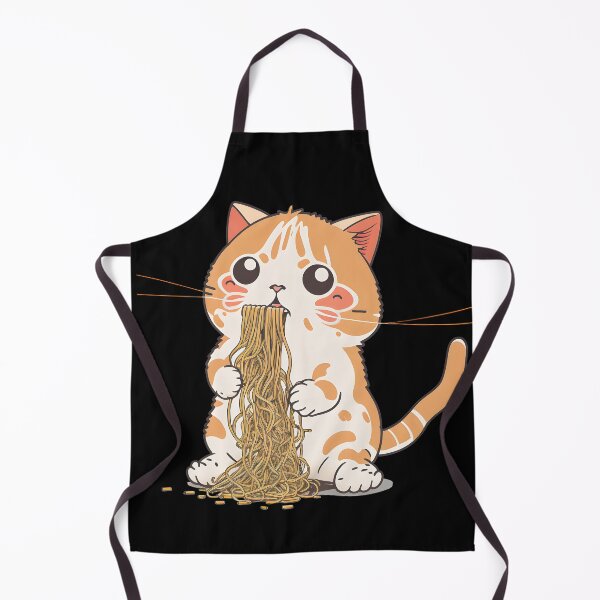 Item preview, Kawaii Cat Eating Spaghetti Funny Cat Lover designed and sold by SecretDicer.