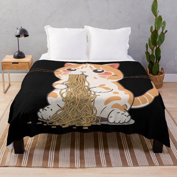 Item preview, Kawaii Cat Eating Spaghetti Funny Cat Lover designed and sold by SecretDicer.