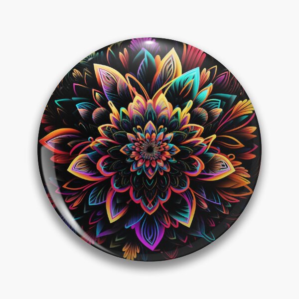 Item preview, Mandala Art, Colorful Symmetrical Flowers Mandala Design designed and sold by digitaldreamHD.