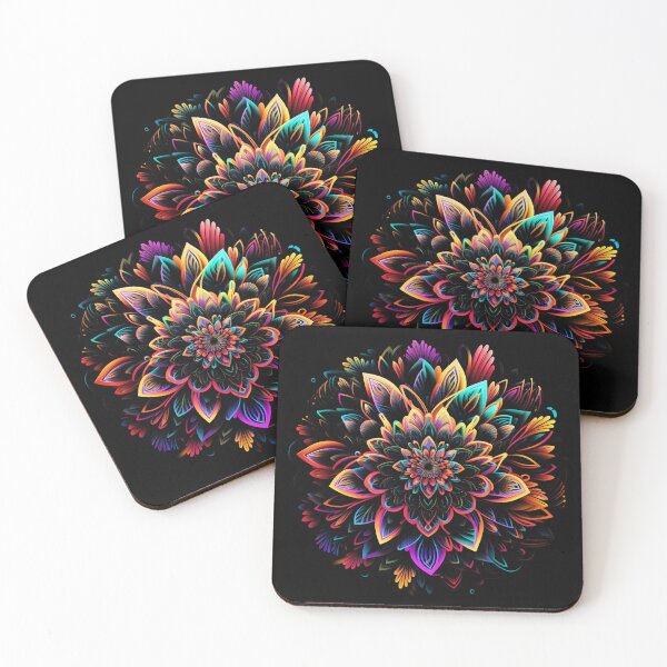 Item preview, Mandala Art, Colorful Symmetrical Flowers Mandala Design designed and sold by digitaldreamHD.