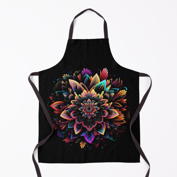 Aperçu de l'œuvre Mandala Art, Colorful Symmetrical Flowers Mandala Design créée et vendue par digitaldreamHD.