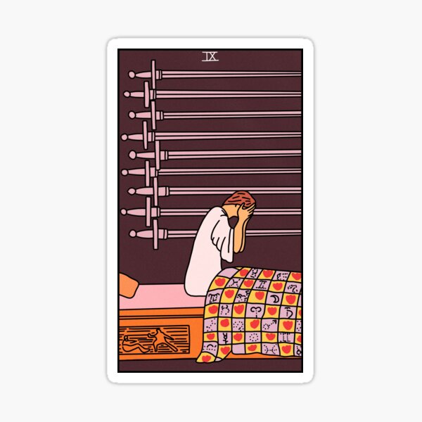 9 of Swords Sticker