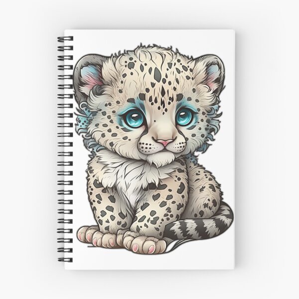 Item preview, Cute Chibi Snow Leopard designed and sold by wildlifezen.
