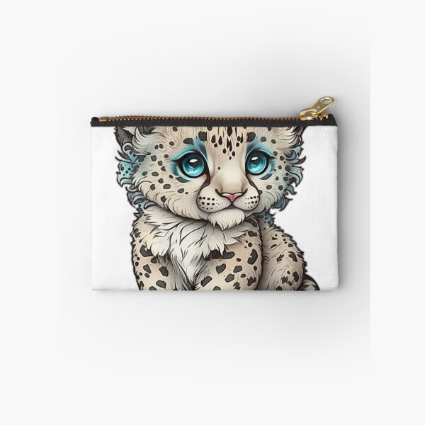 Item preview, Cute Chibi Snow Leopard designed and sold by wildlifezen.