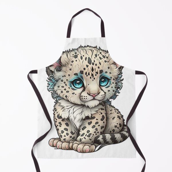 Item preview, Cute Chibi Snow Leopard designed and sold by wildlifezen.