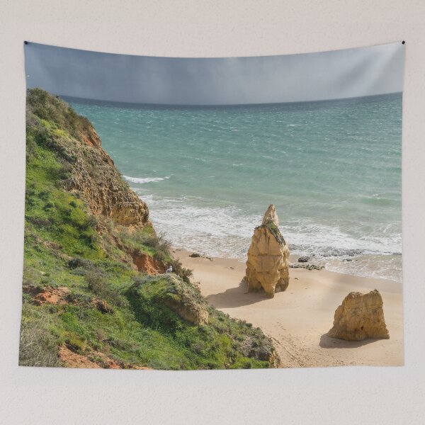 Item preview, Approaching Storm - Rocky Coast at Praia da Rocha in Algarve Portugal designed and sold by Georgia Mizuleva.