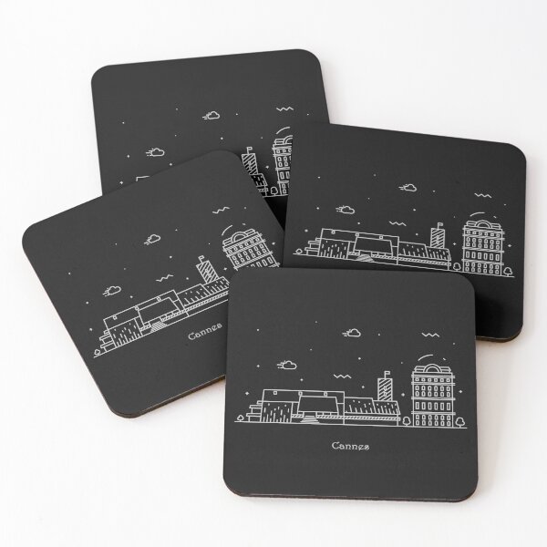 Item preview, Cannes Skyline Minimal Line Art Poster designed and sold by A Deniz Akerman.