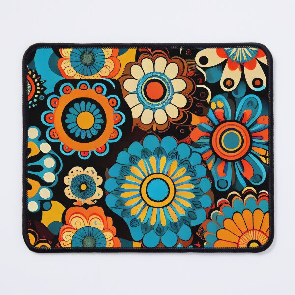 Item preview, Colorful Hippie 70s Flower Power Pattern IX designed and sold by Gadgetaliciouss.