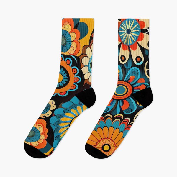 Item preview, Colorful Hippie 70s Flower Power Pattern IX designed and sold by Gadgetaliciouss.